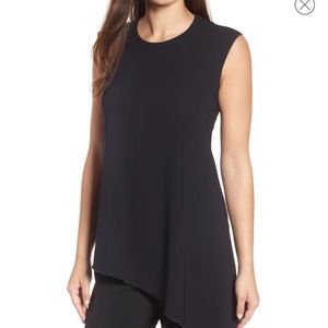Anne Klein Crepe Asymmetrical Tank